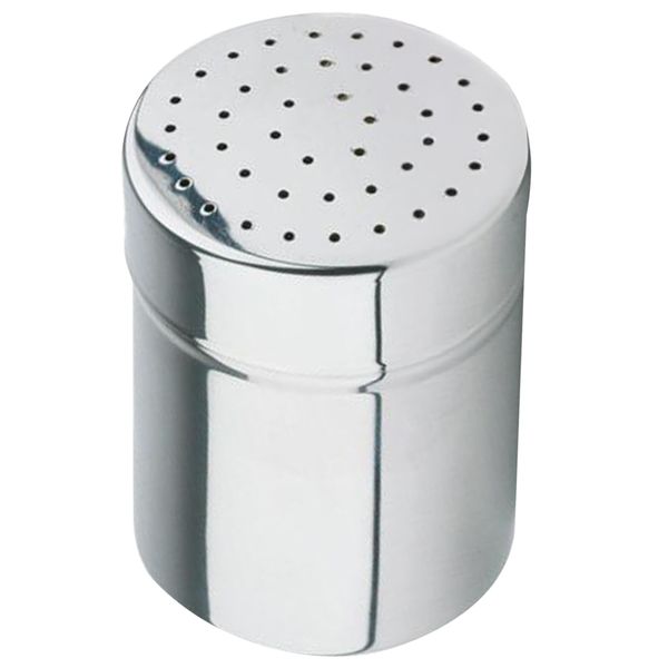 (6 Stück) Streuer - fein - Löcher Ø 1mm - Edelstahl - 150ml - Höhe: 75mm