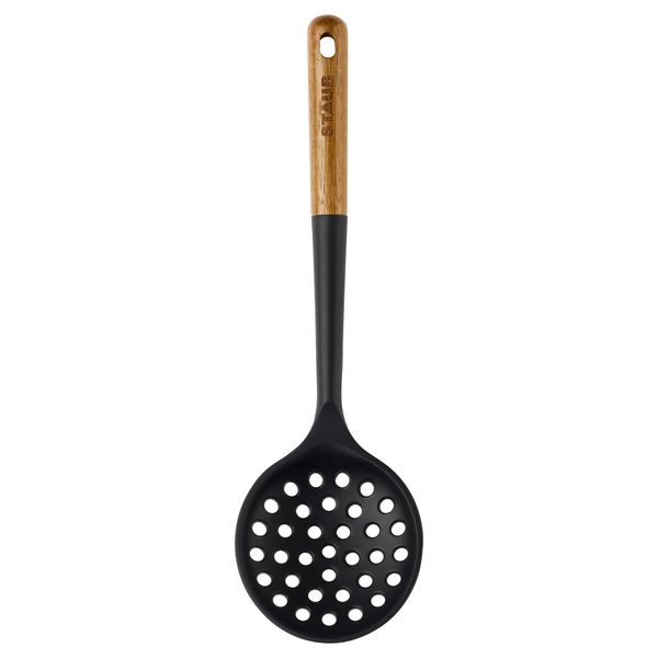 STAUB | Schaumkelle - 310mm - Silikon - Schwarz/Holz