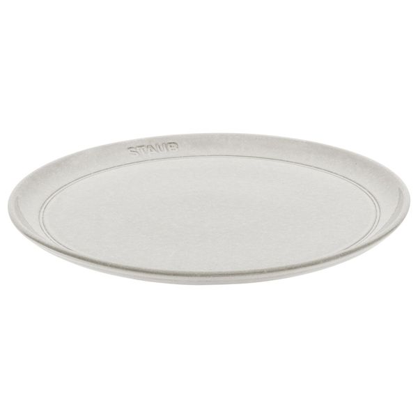 STAUB | DINING LINE - Teller - flach - Ø 260mm - Keramik - Weisser Trüffel