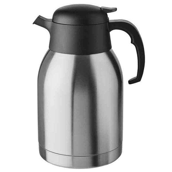 (6 Stück) Isolierkanne - CLASSIC - 2 Liter - Einhandautomatik