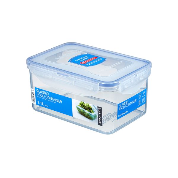 (6 Stück) LOCKnLOCK | Multifunktionsbox Classic - 1,1 Liter - transparent