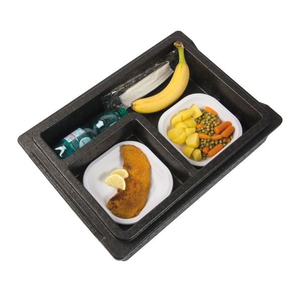(8 Stück) THERMO FUTURE BOX | Thermobox TAKE AWAY Dinner - 10 Liter - Schwarz
