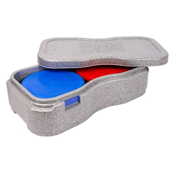 (2 Stück) THERMO FUTURE BOX | Thermobox PLATTER +4 - Grau