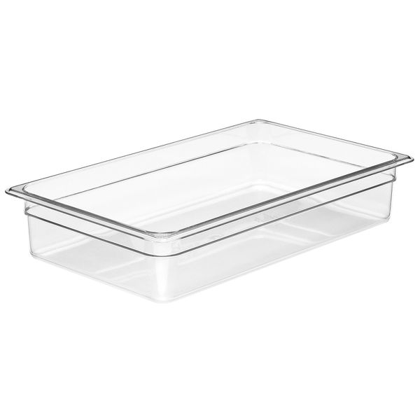 (6 Stück) CAMBRO | CAMVIEW® - Copolymer-Behälter GN 1/1 - Transparent - Höhe: 100mm - BPA-Frei