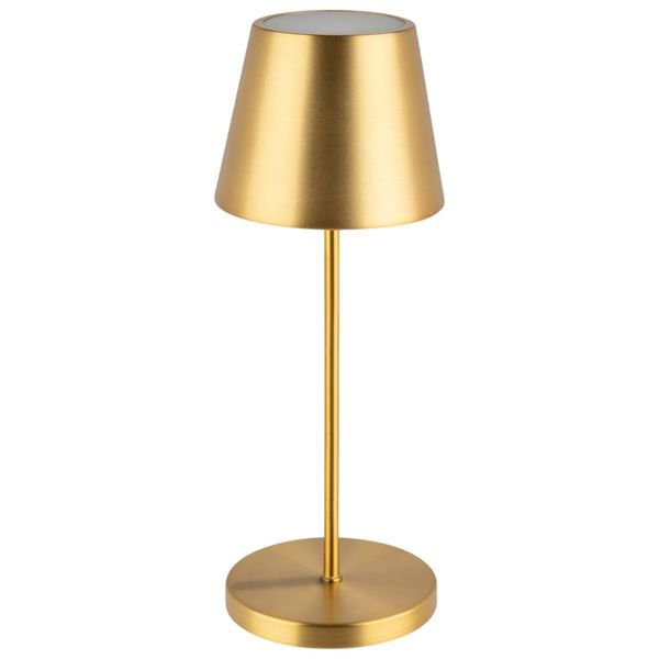 Tischleuchte - MERLE - dimmbar in 3 Stufen - Ø 110mm - Gold