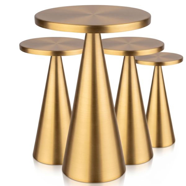 (4 Stück) Tischleuchte - CONE - Ø 130mm - Gold