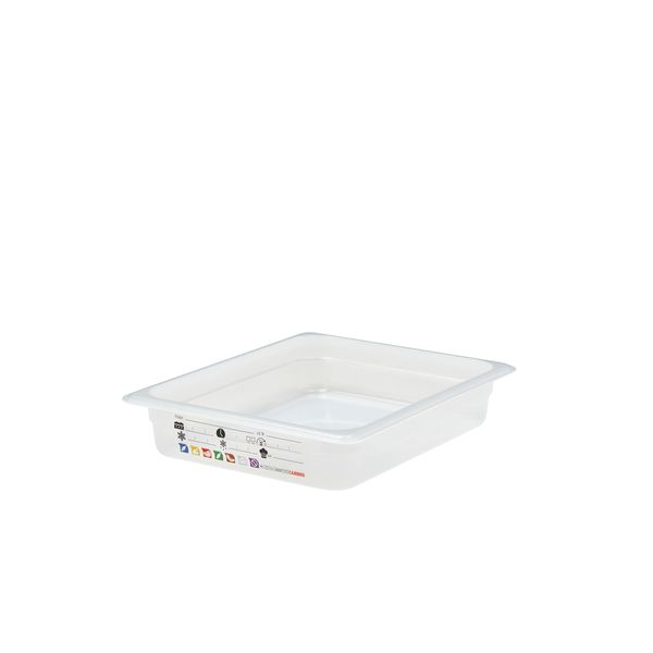 (6 Stück) CAMBRO | SafeTrak - Polypropylen-Behälter GN 1/2 - Milchig - Höhe: 65mm