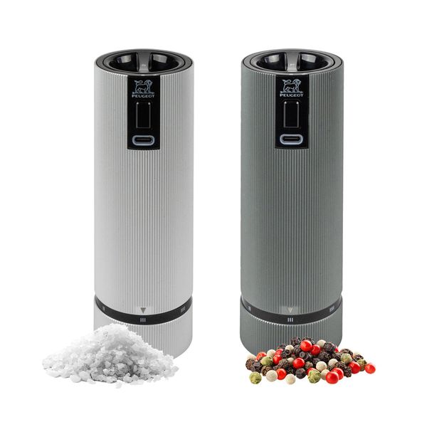 PEUGEOT | LINE - Salz- & Pfeffermühlen - Carbon/Aluminium - elektrisch - Höhe: 150mm