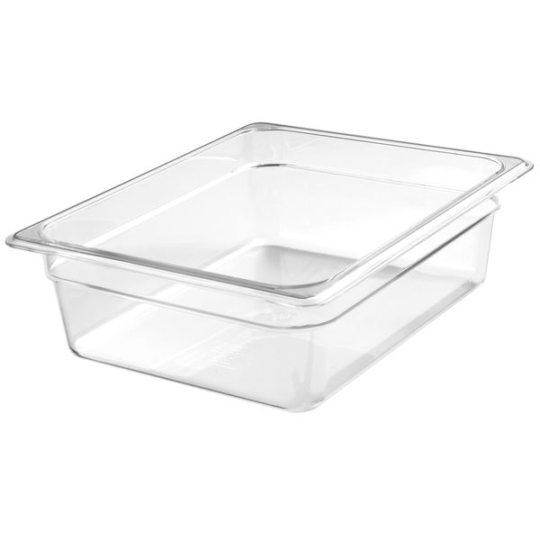(6 Stück) CAMBRO | CAMVIEW® - Copolymer-Behälter GN 1/2 - Transparent - Höhe: 100mm - BPA-Frei