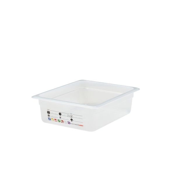 (6 Stück) CAMBRO | SafeTrak - Polypropylen-Behälter GN 1/2 - Milchig - Höhe: 100mm
