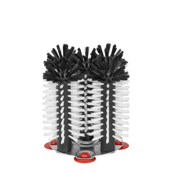 (2 Stück) FUCHS | DELFIN® Gläser-Spülbürste - 5x180mm - mit Metallbodenplatte - Rund