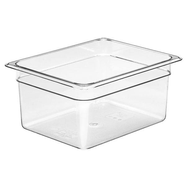 (6 Stück) CAMBRO | CAMVIEW® - Copolymer-Behälter GN 1/2 - Transparent - Höhe: 150mm - BPA-Frei