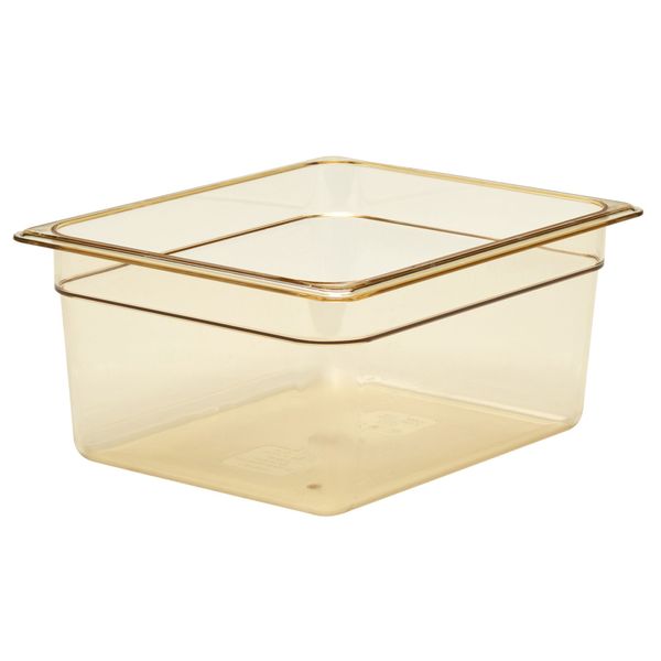 (6 Stück) CAMBRO | H-PAN™ - Hitzebeständiger Behälter GN 1/2 - Bernstein - Höhe: 150mm