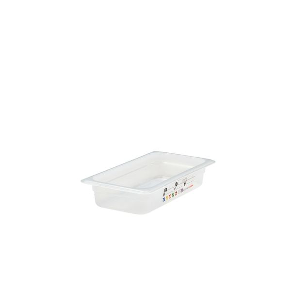 (6 Stück) CAMBRO | SafeTrak - Polypropylen-Behälter GN 1/3 - Milchig - Höhe: 65mm