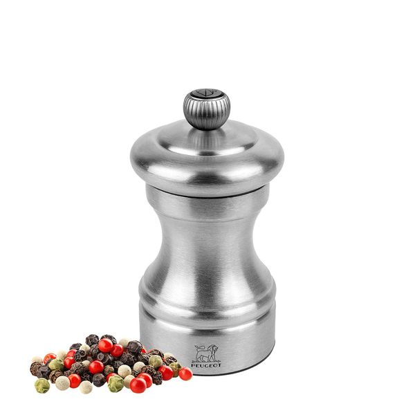(6 Stück) PEUGEOT | BISTRO CHEF - Pfeffermühle - Edelstahl - Höhe: 100mm