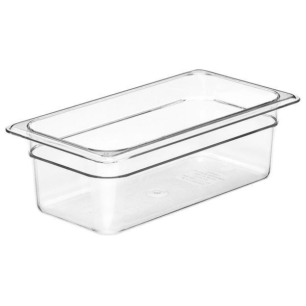 (6 Stück) CAMBRO | CAMVIEW® - Copolymer-Behälter GN 1/3 - Transparent - Höhe: 100mm - BPA-Frei