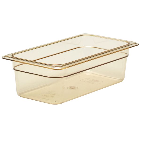 (6 Stück) CAMBRO | H-PAN™ - Hitzebeständiger Behälter GN 1/3 - Bernstein - Höhe: 100mm