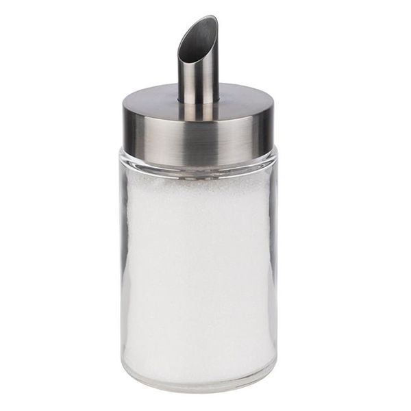 (6 Stück) Zuckerdosierer - Glas - 200ml - mit Dosierrohr