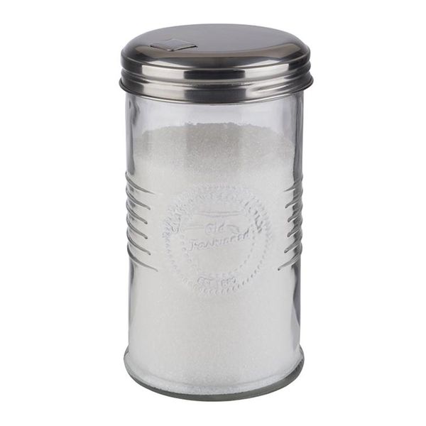 (6 Stück) Zuckerdosierer - OLD FASHIONED - Glas - 350ml - mit Dosierklappe