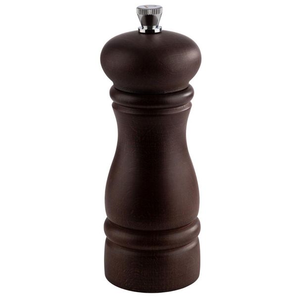 (6 Stück) Pfeffermühle - ETERNAL - Holz - Höhe: 155mm - Braun