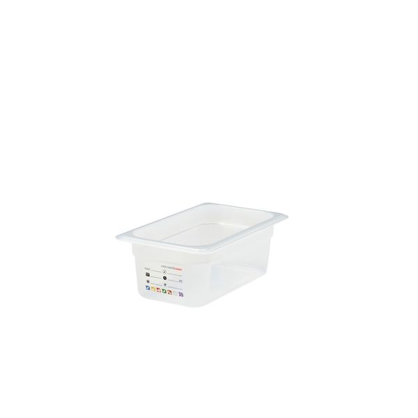 (6 Stück) CAMBRO | SafeTrak - Polypropylen-Behälter GN 1/4 - Milchig - Höhe: 100mm