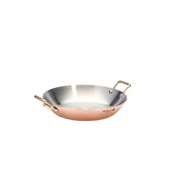 DE BUYER | INOCUIVRE - Servierpfanne - Ø 240mm - mit Messinggriffen