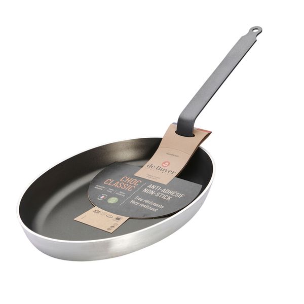 (3 Stück) DE BUYER | CHOC CLASSIC - Fischpfanne - 360x260mm - oval