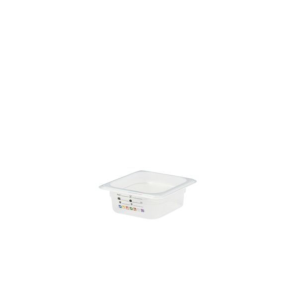 (6 Stück) CAMBRO | SafeTrak - Polypropylen-Behälter GN 1/6 - Milchig - Höhe: 65mm