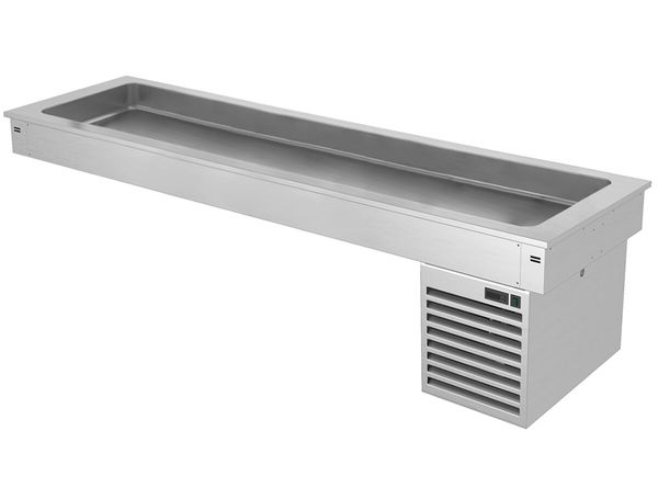 Einbau Kühlwanne - 2100mm - +2 bis +8 °C - 6x GN 1/1 - 410 Watt
