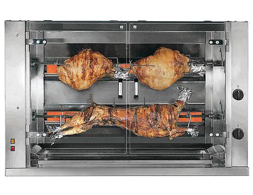Gas Lamm- & Spanferkelgrill - 20 kW - mit 2 Spießen