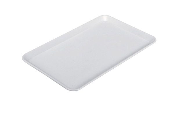 Rechteckige Präsentationsplatte - Kunststoff - 360x240x15mm - Weiß