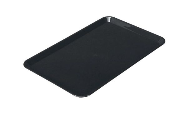 Rechteckige Präsentationsplatte - Kunststoff - 360x240x15mm - Schwarz