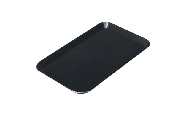Rechteckige Präsentationsplatte - Kunststoff - 300x190x15mm - Schwarz