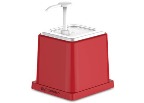 Ketchup / Saucen Dispenser - 2 Liter - Polypropylen - mit Pumpe
