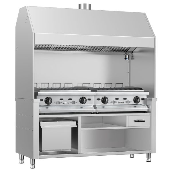Gasgrill BERLIN - 1760mm - Edelstahl