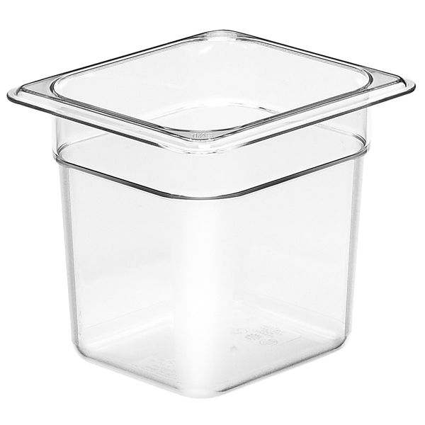 (6 Stück) CAMBRO | CAMVIEW® - Copolymer-Behälter GN 1/6 - Transparent - Höhe: 150mm - BPA-Frei