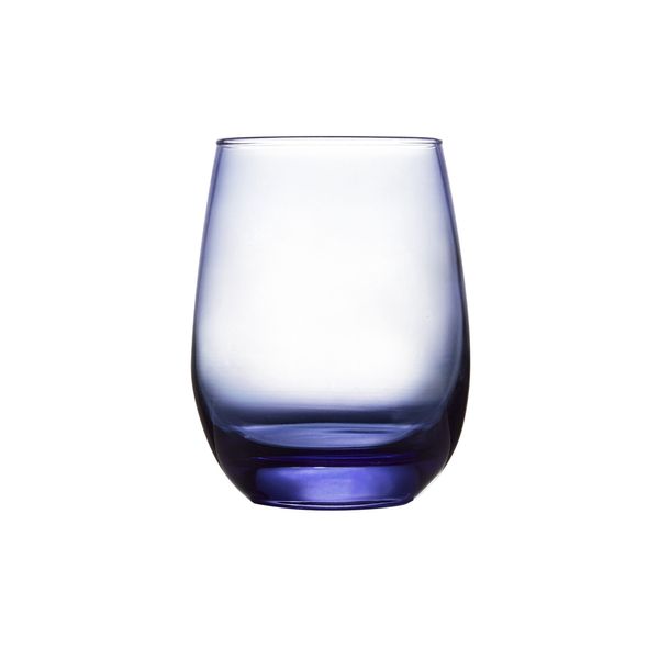 (12 Stück) LIBBEY | STEMLESS - Weinglas - 451ml - Blau