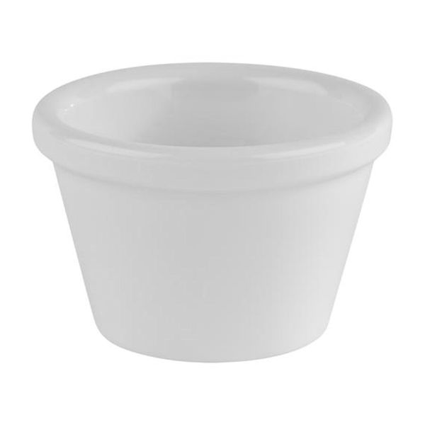 (6 Stück) Dipschälchen - FRIENDLY - PET - 50ml - rund - Ø 60mm - Weiß