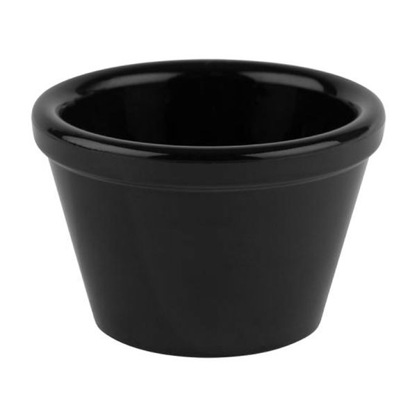 (6 Stück) Dipschälchen - FRIENDLY - PET - 50ml - rund - Ø 60mm - Schwarz