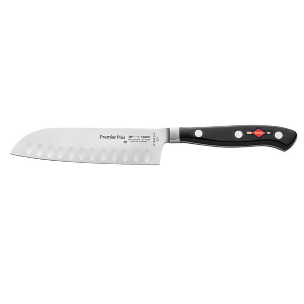 F. DICK | PREMIER PLUS - Santoku - mit Kullenschliff - Klinge: 140mm