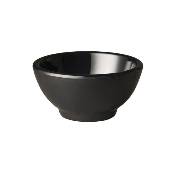 (6 Stück) Dipschälchen - PURE - Melamin - 20ml - Ø 60mm - Schwarz