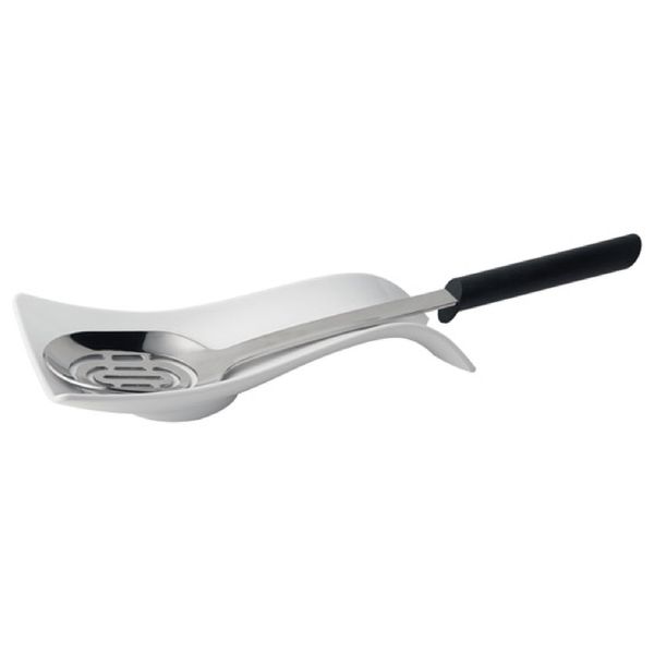 (6 Stück) Besteckablage - SMALL WAVE - Melamin - 260x130mm - Weiß
