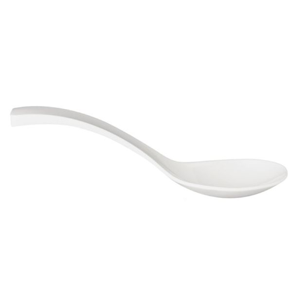 (6 Stück) Salatlöffel - Melamin - Länge: 240mm - Weiß