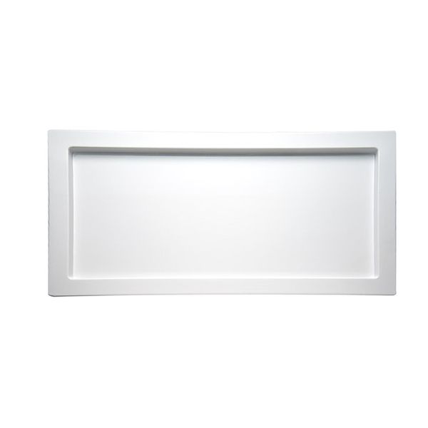 (6 Stück) GN-Tablett 1/3 - FRAMES - Melamin - Höhe: 20mm - Weiß