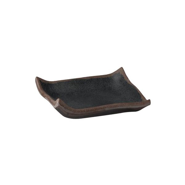 (6 Stück) Tablett - MARONE - Melamin - 145x145mm - Höhe: 20mm