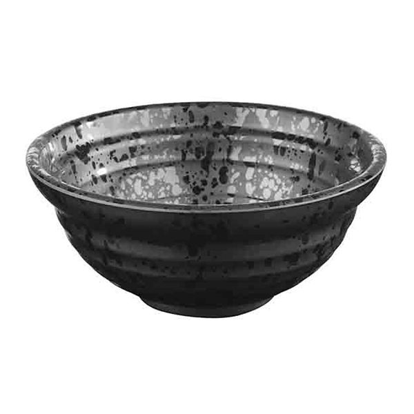 (6 Stück) Schale - GLAMOUR - Melamin - 0,25 Liter - Ø 120mm - Schwarz