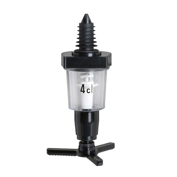 FUCHS | ECO - Portionierer - 4 cl - für 0,7 - 1 Liter Flaschen - Kunststoff - Schwarz