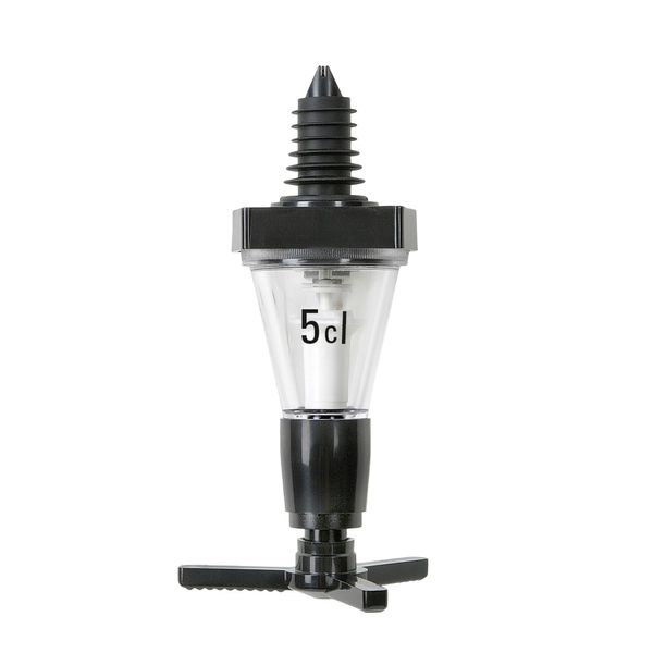 FUCHS | ECO - Portionierer - 5 cl - für 0,7 - 1 Liter Flaschen - Kunststoff - Schwarz