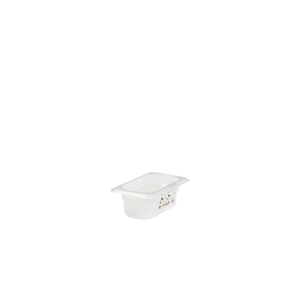 (6 Stück) CAMBRO | SafeTrak - Polypropylen-Behälter GN 1/9 - Milchig - Höhe: 65mm