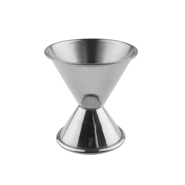 (6 Stück) Barmaß - Edelstahl - 2cl & 4 cl - Beschriftung außen